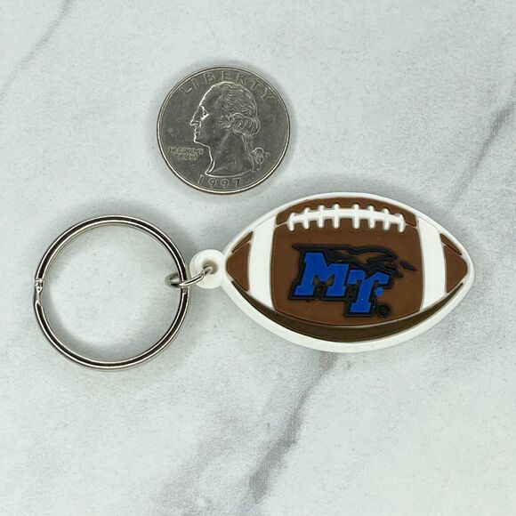 Middle Tennessee State Blue Raiders Football Keychain Keyring - Picture 1 of 7